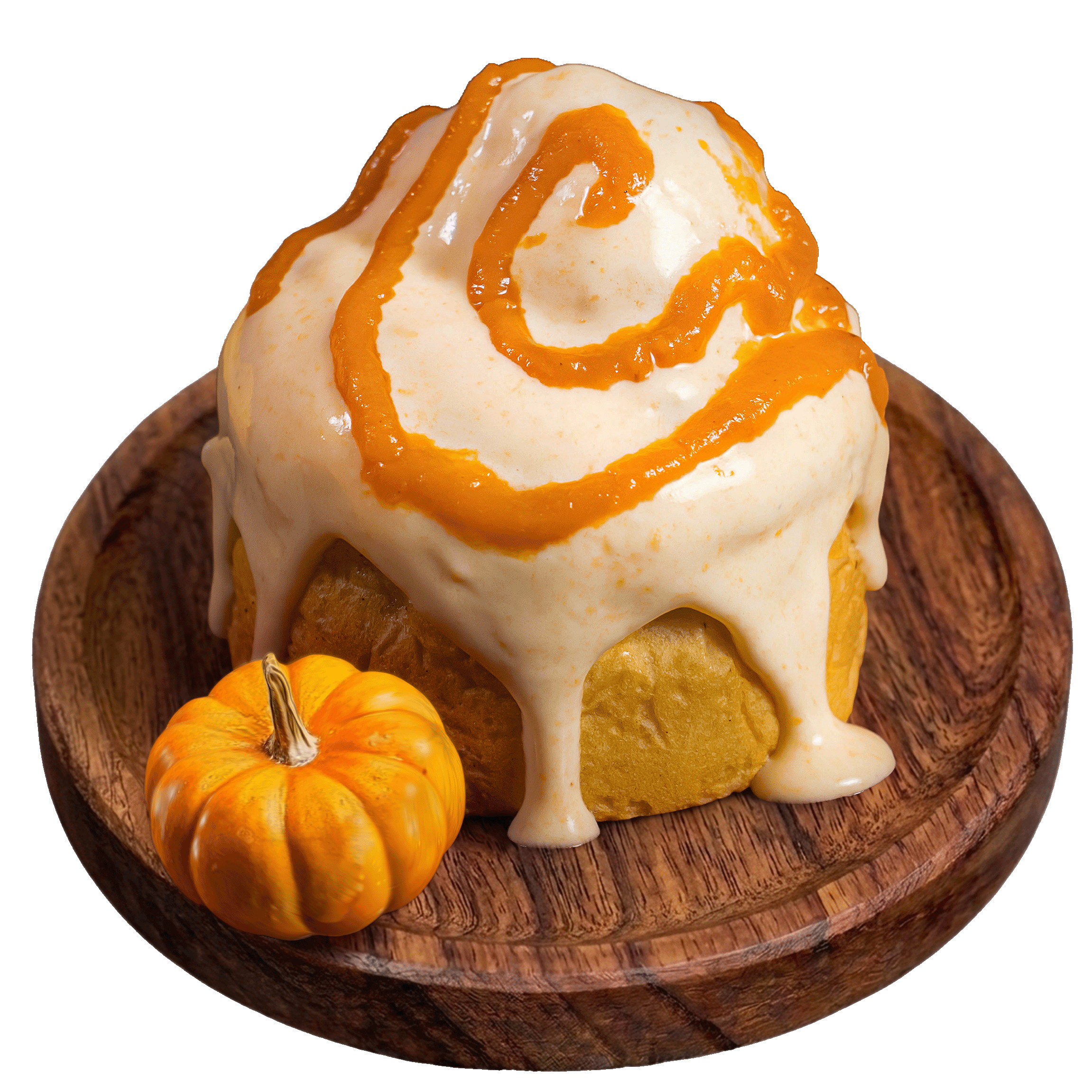 Rol Pumpkin, relleno de calabaza con especias de temporada